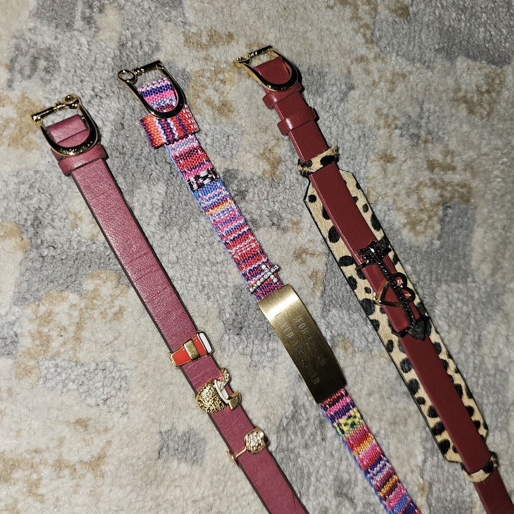 Lot Of 3 KEEP Collective Bracelets With Removable Charms & Reversable Bracelets - Picture 3 of 3